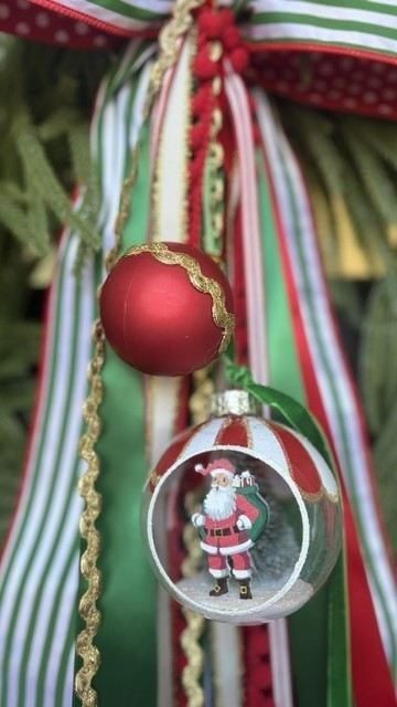 Santa ornament close-up